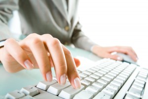 woman-typing